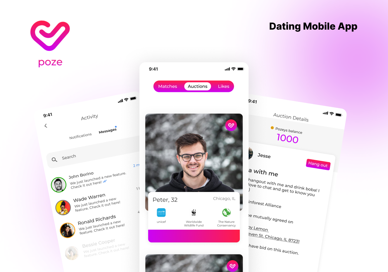 Mobile Dating App with Integrated Charitable Giving