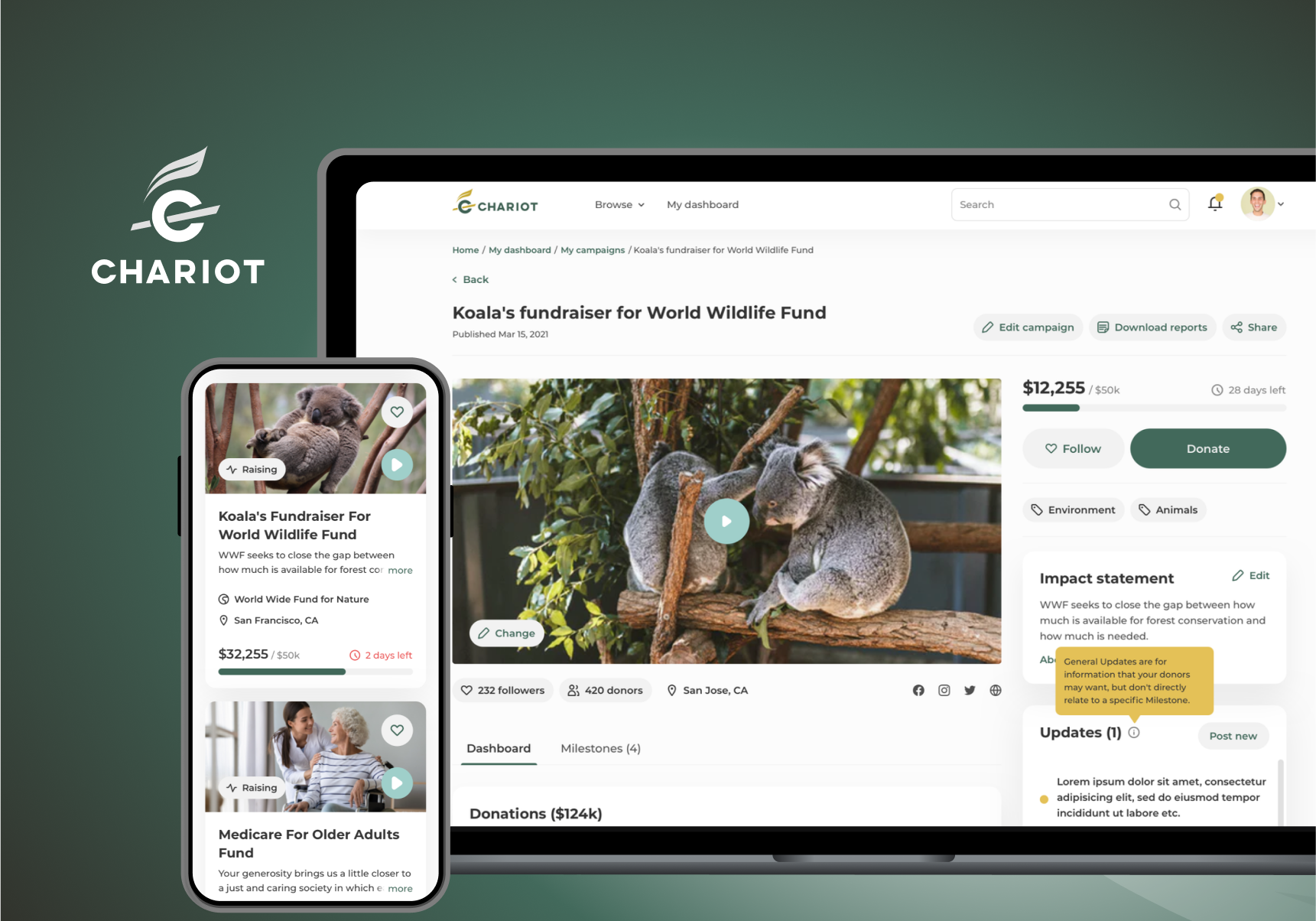 Crowdfunding Platform Connecting Charitable Organizations with Donors