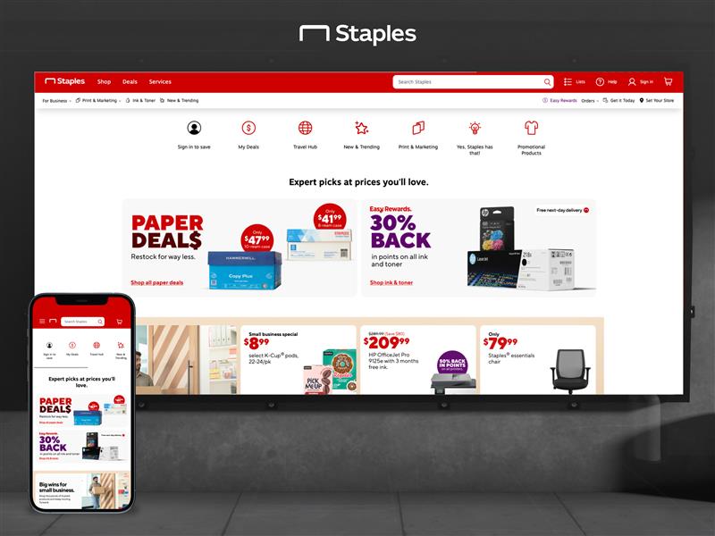 Custom B2B platform for office supply retailer