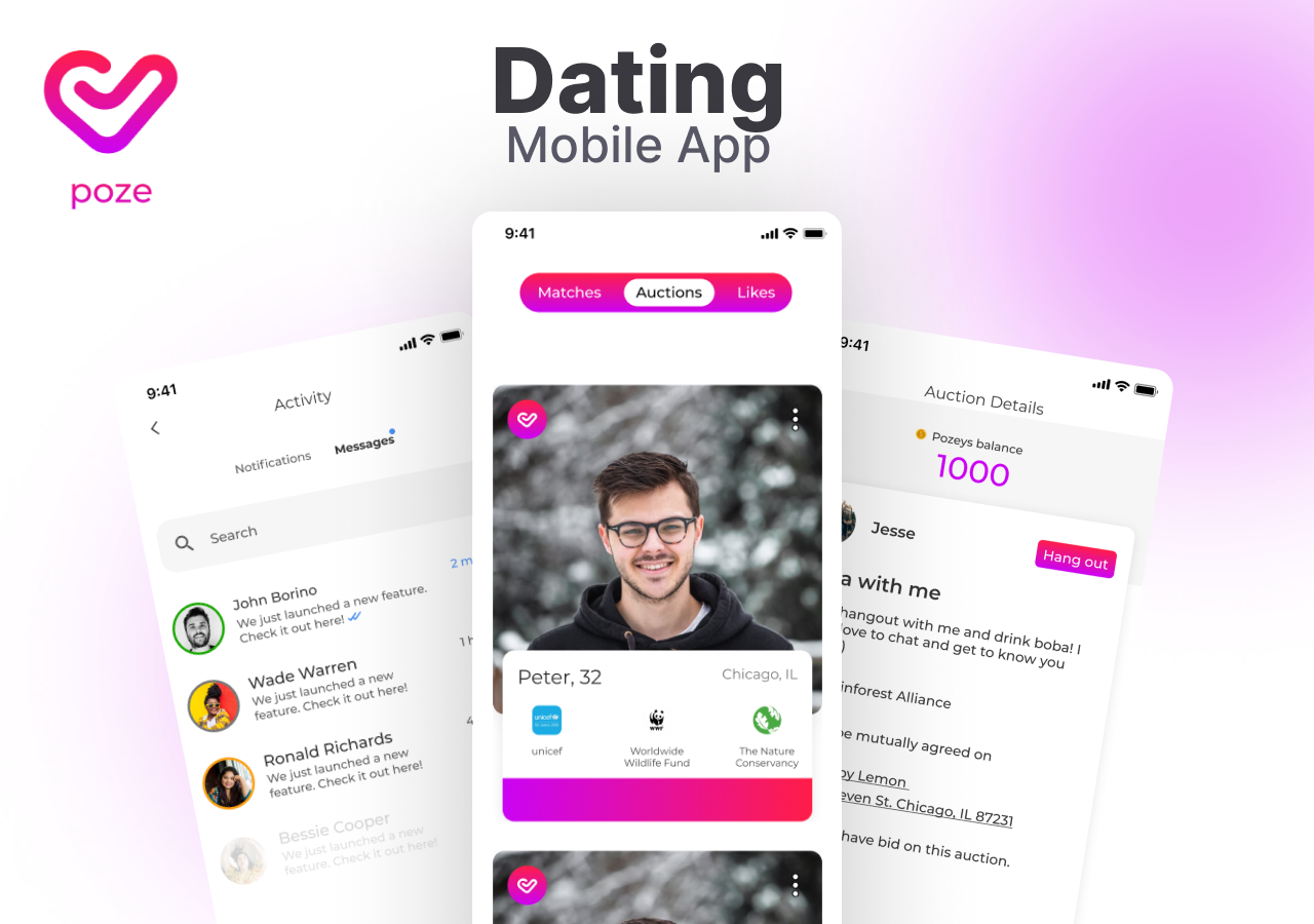 Mobile Dating App with Integrated Charitable Giving